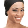 Qfitt - Hand Made Big Knotted Head Wrap Black -Zoe Beauty Supply Shop 0005553 big handmade knotted wrap