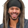 King J. - Dread Locks Spandex Band Unisex BLACK -Zoe Beauty Supply Shop 0005980 spandex dreadlocks band