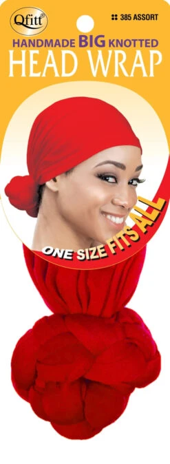 Qfitt - Hand Made Big Knotted Head Wrap Assorted -Zoe Beauty Supply Shop 0006739 big handmade knotted wrap