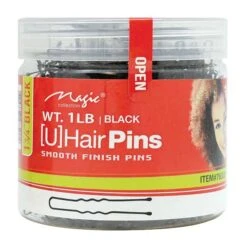 MAGIC COLLECTION - 1 3/4" (U) Hair Pins BLACK