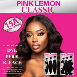 PINK LEMON - CLASSIC 15A 100% UNPROCESSED VIRGIN REMI HUMAN HAIR STRAIGHT -Zoe Beauty Supply Shop 01