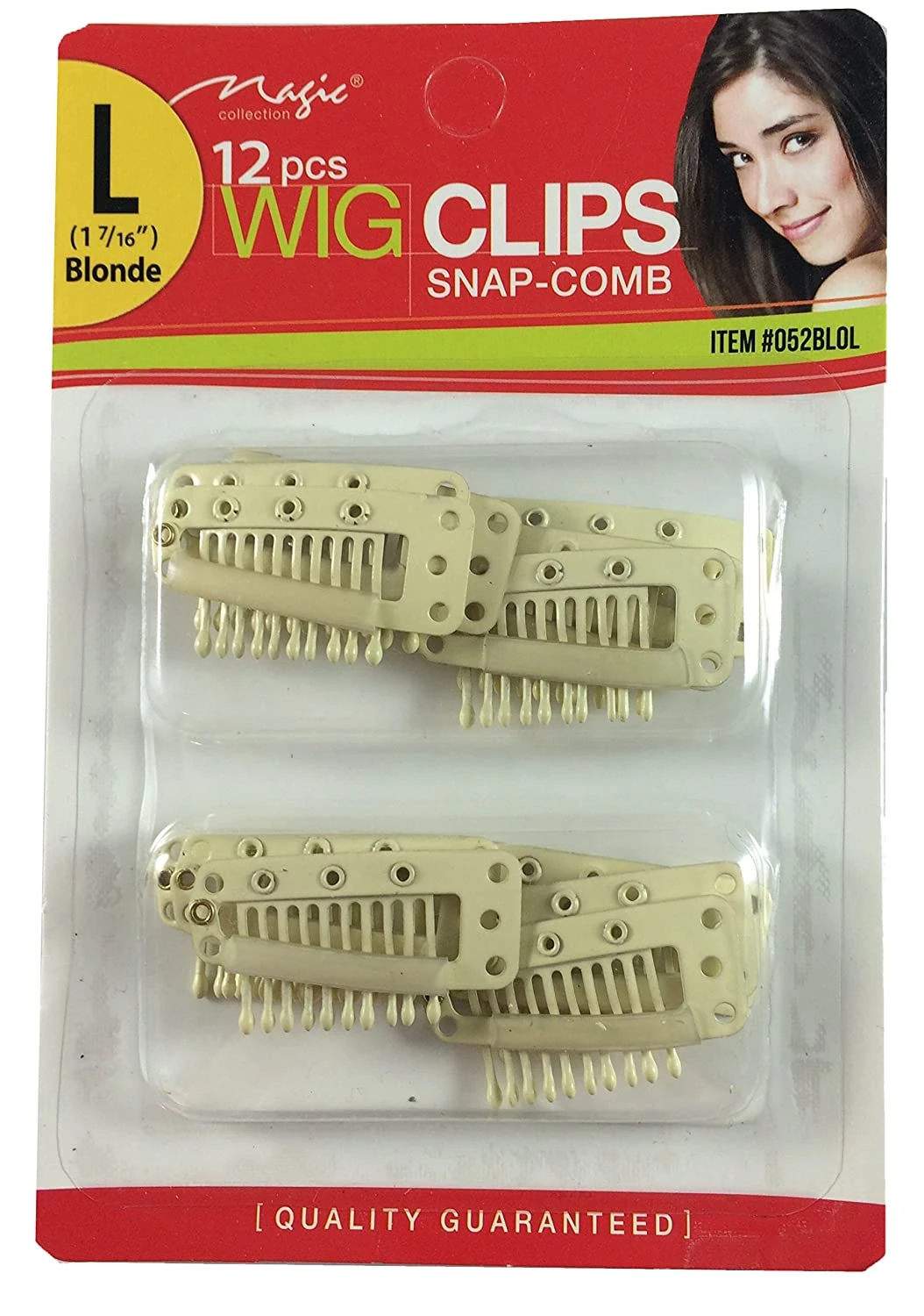 MAGIC COLLECTION - Wig Clips Snap-Comb Large Blonde 12 PCs 3 MAGIC COLLECTION - Wig Clips Snap-Comb Large Blonde 12 PCs - Image 3
