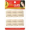 MAGIC COLLECTION - Wig Clips Snap-Comb 12 PCs Small BLONDE -Zoe Beauty Supply Shop 052BLOS