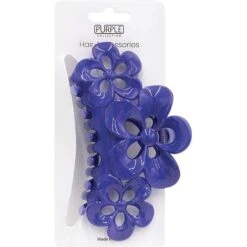 PURPLE COLLECTION - Hair Accessories Jaw Clip Large 5.5" Flower Assorted #HCL55-3AST