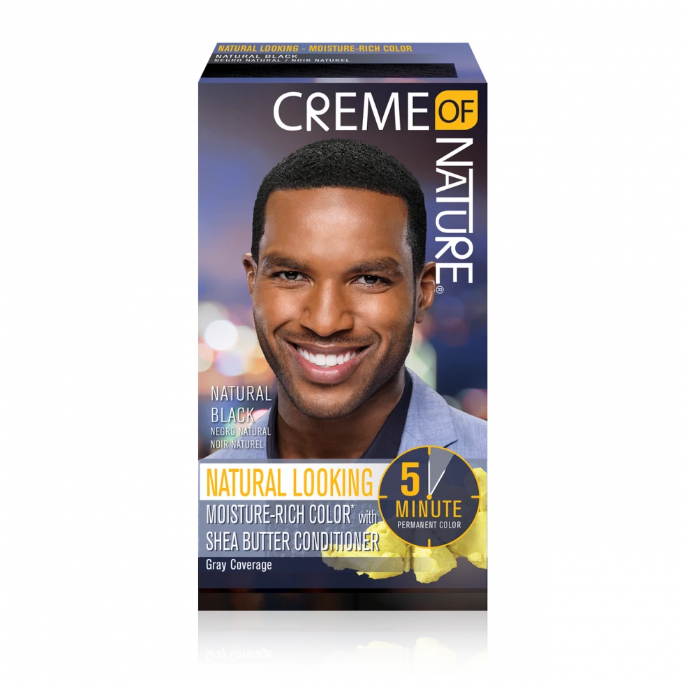 Creme Of Nature - Men Natural Looking Moisture Rich Hair Color NATURAL BLACK 1 Creme Of Nature - Men Natural Looking Moisture Rich Hair Color NATURAL BLACK