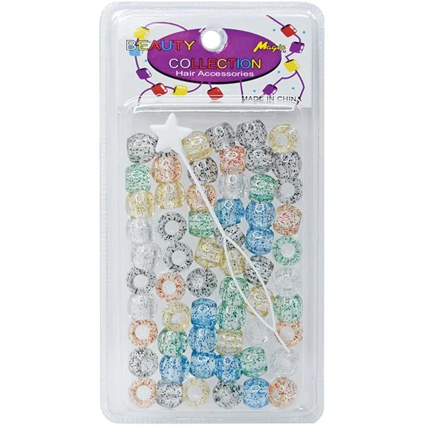 BEAUTY COLLECTION - Small Round Glitter Hair Bead Assorted 1 BEAUTY COLLECTION - Small Round Glitter Hair Bead Assorted