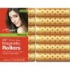 MAGIC COLLECTION - 3/4" Magnetic Rollers 12PCs Medium YELLOW -Zoe Beauty Supply Shop 121M