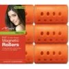 MAGIC COLLECTION - 1 3/4" Magnetic Rollers 6PCs Super Jumbo ORANGE 3 MAGIC COLLECTION - 1 3/4" Magnetic Rollers 6PCs Super Jumbo ORANGE -Zoe Beauty Supply Shop 121SJ