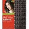 MAGIC COLLECTION - 5/8" Snap-Around Rollers 6PCs Small BLACK -Zoe Beauty Supply Shop 122BLAS