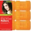 MAGIC COLLECTION - 1 3/4" Snap-Around Rollers 6PCs Super Jumbo ORANGE -Zoe Beauty Supply Shop 122SJ