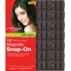 MAGIC COLLECTION - 5/8" Magnetic Rollers 14PCs Small BLACK -Zoe Beauty Supply Shop 124BLAS