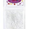 BEAUTY COLLECTION - Matallic Hair Shell Beads White/Clear 6 BEAUTY COLLECTION - Matallic Hair Shell Beads White/Clear -Zoe Beauty Supply Shop 12532ABWC