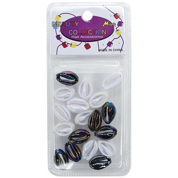 MAGIC COLLECTION - Metallic Shell Bead BLACK & WHITE 1 MAGIC COLLECTION - Metallic Shell Bead BLACK & WHITE