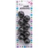 BLOSSOM - Hair Accessories Hair Knockers 4PCs BLACK #PPP08-02