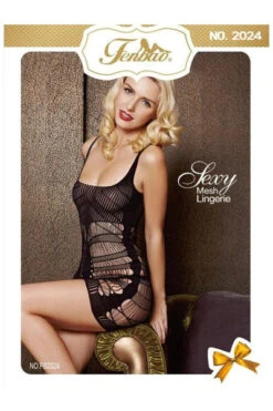 FENBAO - Mesh Sexy Lingerie BLACK (NO.FB2024)