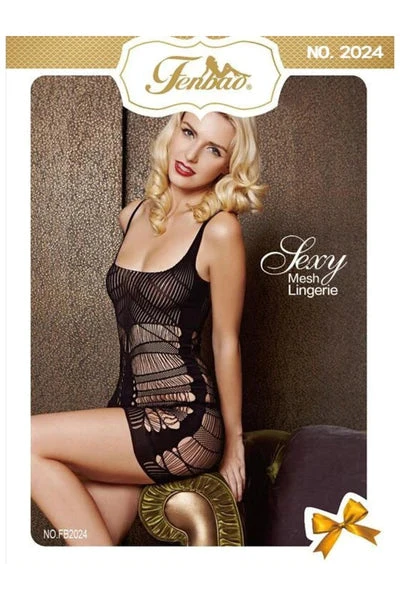 FENBAO - Mesh Sexy Lingerie BLACK (NO.FB2024) 1 FENBAO - Mesh Sexy Lingerie BLACK (NO.FB2024)