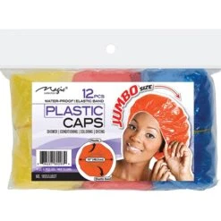 MAGIC COLLECTION - Shower Cap 12PCs Jumbo ASSORTED