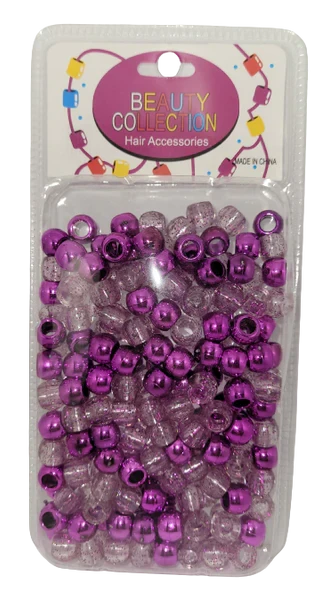 BEAUTY COLLECTION - Regular Round Metallic Purple Bead #METPUR 2 BEAUTY COLLECTION - Regular Round Metallic Purple Bead #METPUR - Image 2