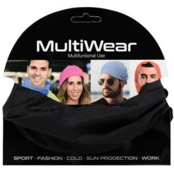 Multi Wear - Multi Scarf Solid BLACK #HWR-MUL01BLA