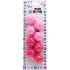 BLOSSOM - Hair Accessories Hair Knockers 4PCs H.PINK/L.PINK #PPP08-04