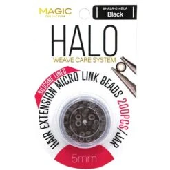 MAGIC COLLECTION - HALO MICRO LINK BEADS 200PC BLACK