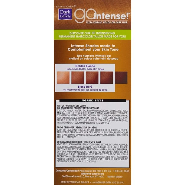SoftSheen Carson - Dark & Lovely Go Intense! #10 GOLDEN BLONDE 7 SoftSheen Carson - Dark & Lovely Go Intense! #10 GOLDEN BLONDE - Image 7