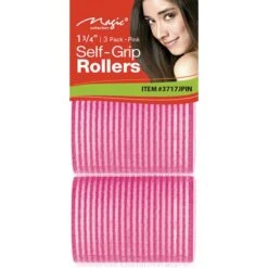 MAGIC COLLECTION - 1 3/4" Self-Grip Rollers 3PCs Jumbo PINK