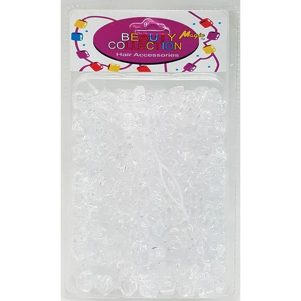 BEAUTY COLLECTION - Hair Bead Heart Clear (#500HCRY) 1 BEAUTY COLLECTION - Hair Bead Heart Clear (#500HCRY)