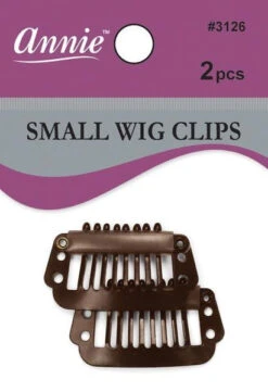 ANNIE - Small Wig Clips 2PCs BROWN #3126