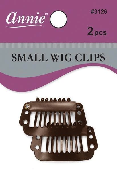 ANNIE - Small Wig Clips 2PCs BROWN #3126 1 ANNIE - Small Wig Clips 2PCs BROWN #3126