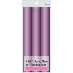 BRITTNY - 10" Flexible Rods Plum 4 Pieces