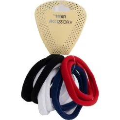 MAGIC COLLECTION - Large Elastic "High" Ponytail Holder 10PCs TOMMY #HEP006TOM