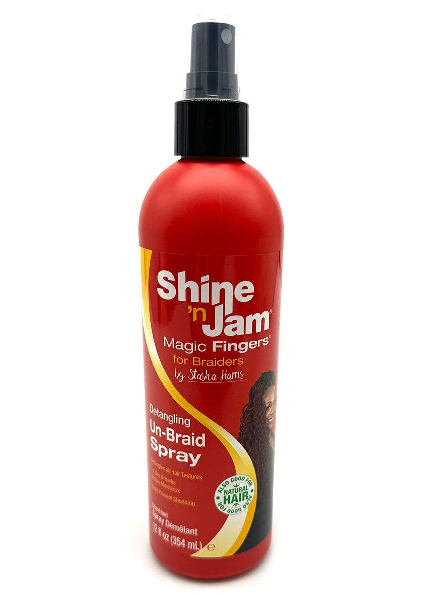 AMPRO - Magic Fingers Shine 'N Jam Detangling Un-Braid Spray 2 AMPRO - Magic Fingers Shine 'N Jam Detangling Un-Braid Spray - Image 2