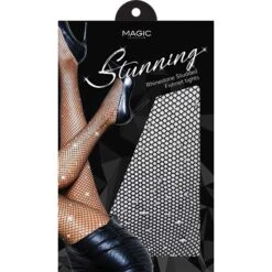 MAGIC COLLECTION - Stunning Rhinestone Fishnet Tights