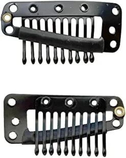 MAGIC COLLECTION - 12 Pieces Wig Clips LARGE BLACK -Zoe Beauty Supply Shop 41fCX5zXnCL. AC