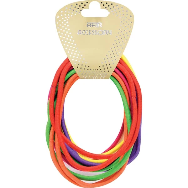 MAGIC COLLECTION - Elastic Ponytail Holder 12PCs ASSORTED #HEP312AST 1 MAGIC COLLECTION - Elastic Ponytail Holder 12PCs ASSORTED #HEP312AST