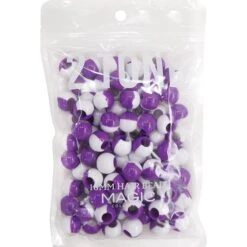 MAGIC COLLECTION - 16mm Round Hair Bead Purple