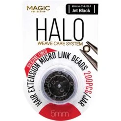 MAGIC COLLECTION - HALO MICRO LINK BEADS 200PC DARK BROWN