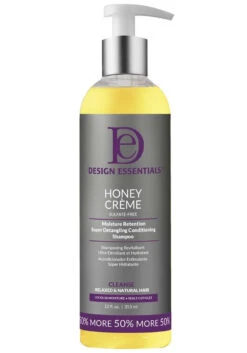 DESIGN ESSENTIALS - Honey Creme Moisture Retention Super Detangling Conditioning Shampoo