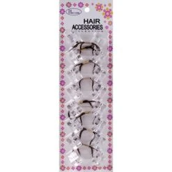 BLOSSOM - Regular Square Hair Knocker 8PCs CRYSTAL