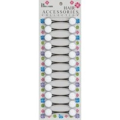 BLOSSOM - Hair Accessories Hair Knockers 12PCs WHITE #PPP02-01