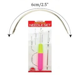 MAGIC COLLECTION - 5 Pieces Weaving Needle Set -Zoe Beauty Supply Shop 611l5EYq 9L. SL1500