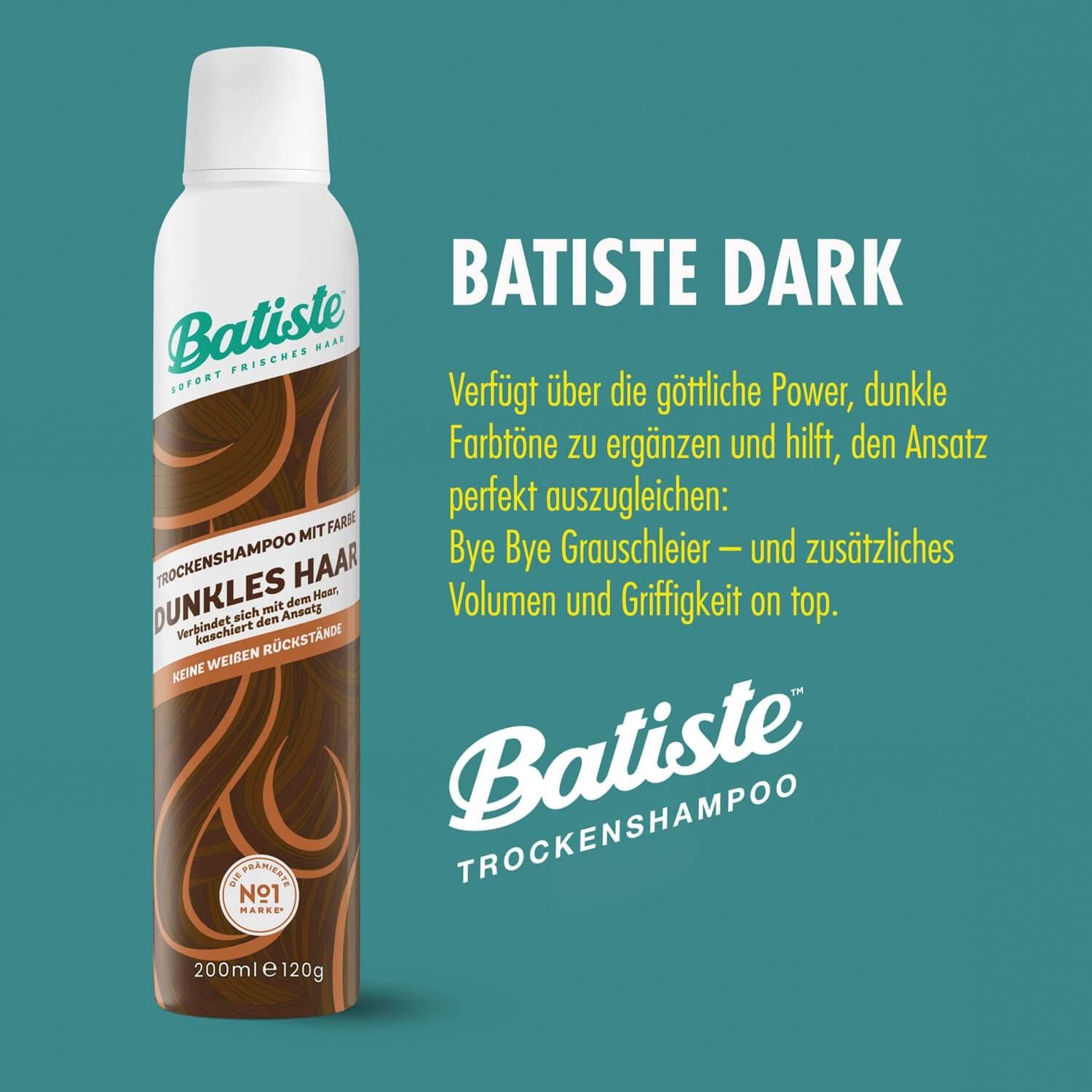 BATISTE - Dry Shampoo Divine Dark 4 BATISTE - Dry Shampoo Divine Dark - Image 4