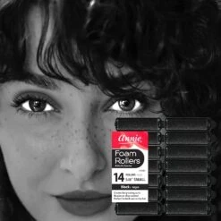 ANNIE - Professional Foam Rollers 5/8" 14PCs SMALL BLACK #1061 -Zoe Beauty Supply Shop 61cMQLtSXtS. SL1000