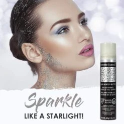Jerome Russell - Hair & Body Glitter Color Spray SILVER -Zoe Beauty Supply Shop 61g NrsXUxL. SL1000