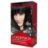 REVLON - COLORSILK Beautiful Color Permanent Hair Dye Kit 10 BLACK
