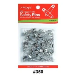 MAGIC COLLECTION - 70 Safety Pins Size 1 1/2" (#350)