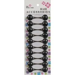BLOSSOM - Hair Knockers 10PCs Black #PPP01-03