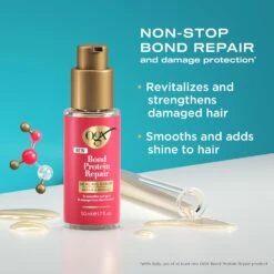 OGX - Repair & Protect Bond Protein Repair Sealing Hair Serum -Zoe Beauty Supply Shop 71EWY5HuF8L. SL1500