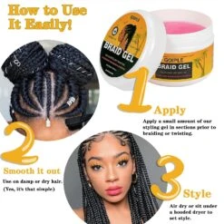 GOIPLE - Strong Hold Braid Gel -Zoe Beauty Supply Shop 71HAxmOkULL. SL1500